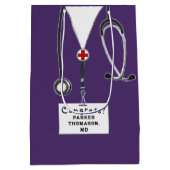 医学校卒業 ミディアムペーパーバッグ (裏面)