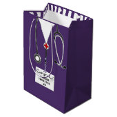 医学校卒業 ミディアムペーパーバッグ (裏面アングル)