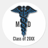 医学校卒業 ラウンドシール (正面)