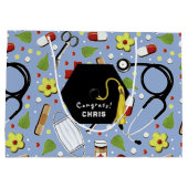 医学校卒業 ラージペーパーバッグ (裏面)