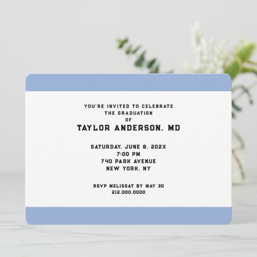 医学校卒業 招待状 (スタンド正面)
