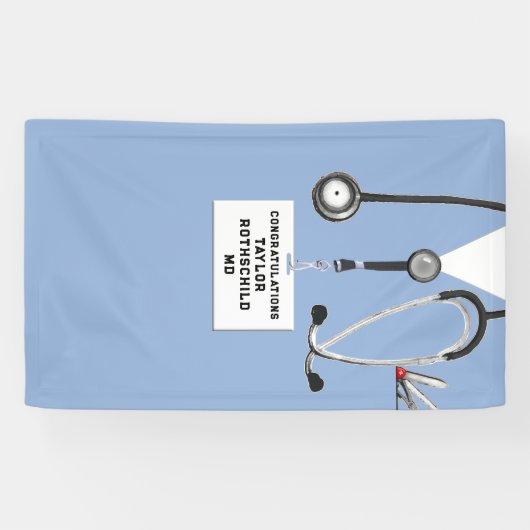 医学校卒業 横断幕 (横)