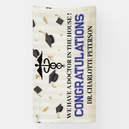 医学校卒業 横断幕 (縦)