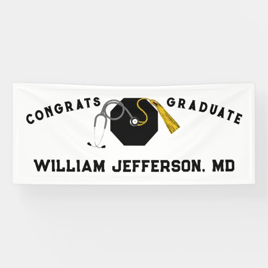 医学校卒業 横断幕 (横)