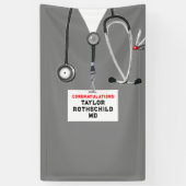 医学校卒業 横断幕 (縦)