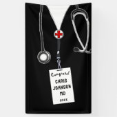 医学校卒業 横断幕 (縦)