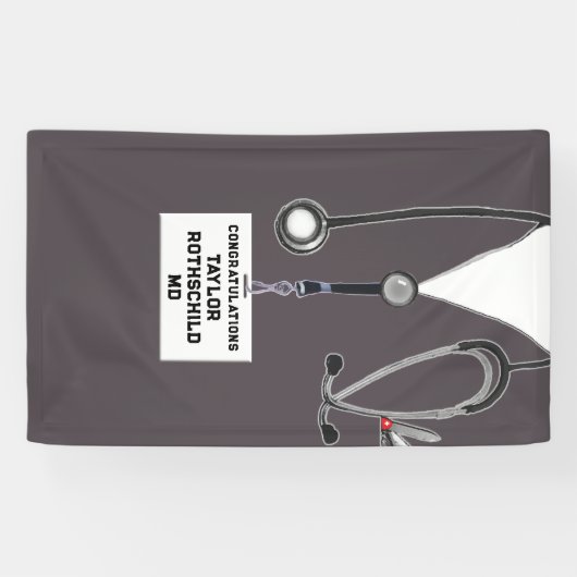 医学校卒業 横断幕 (横)