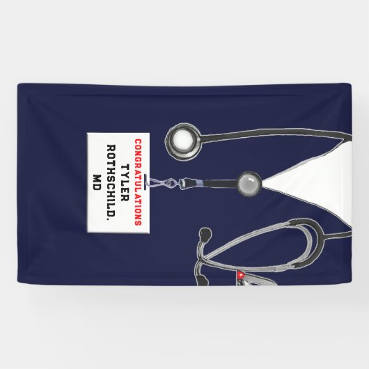 医学校卒業 横断幕 (横)