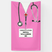 医学校卒業 横断幕 (縦)