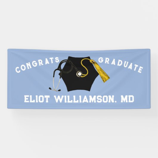 医学校卒業 横断幕 (横)