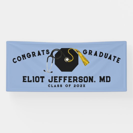 医学校卒業 横断幕 (横)