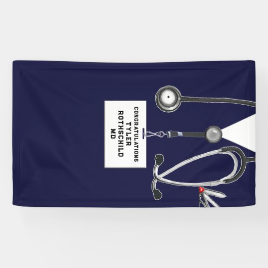 医学校卒業 横断幕 (横)