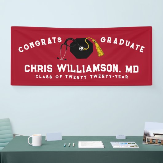 医学校卒業 横断幕 (トレードショー)