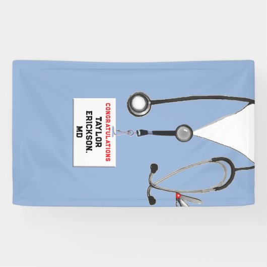 医学校卒業 横断幕 (横)