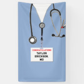 医学校卒業 横断幕 (縦)