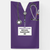 医学校卒業 横断幕 (縦)