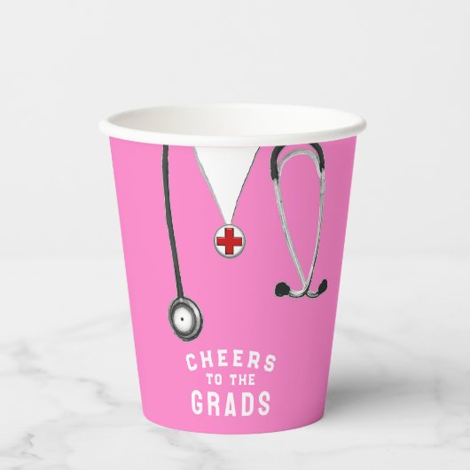 医学校卒業 紙コップ (正面)