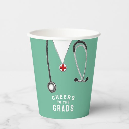 医学校卒業 紙コップ (正面)