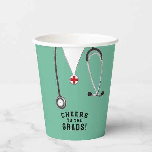 医学校卒業 紙コップ (正面)