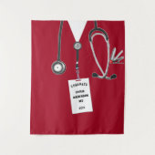 医学校博士卒業式バナータペストリー タペストリー (正面)