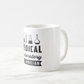 医学検査技師おもしろいラボテックギフト コーヒーマグカップ (正面右)