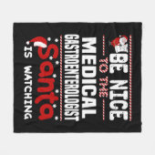 医学消化器科医 フリースブランケット (正面(横))