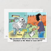 医学漫画のユーモア ポストカード (正面/裏面)