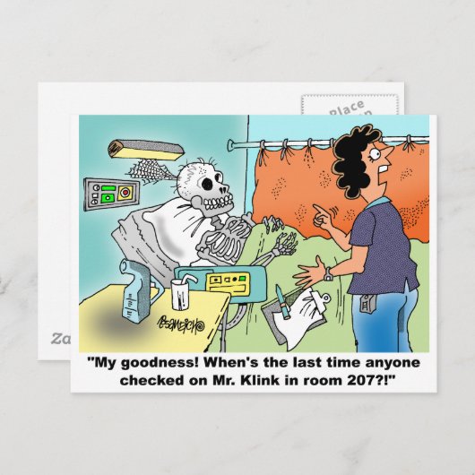 医学漫画のユーモア ポストカード (正面/裏面)