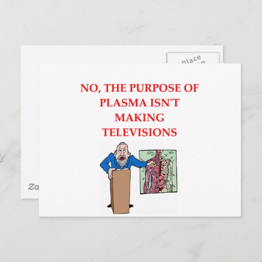 医学生のジョーク ポストカード (正面/裏面)