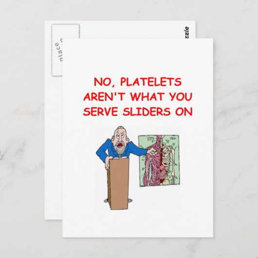 医学生のジョーク ポストカード (正面/裏面)