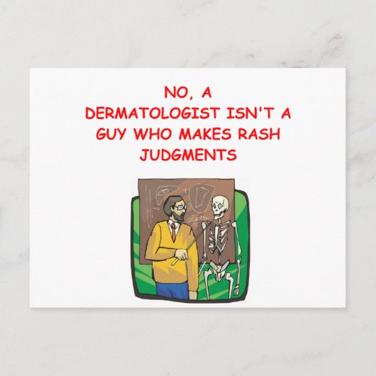 医学生のジョーク ポストカード (正面)