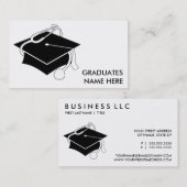 医学生の卒業式キャップ コーリングカード (正面/裏面)