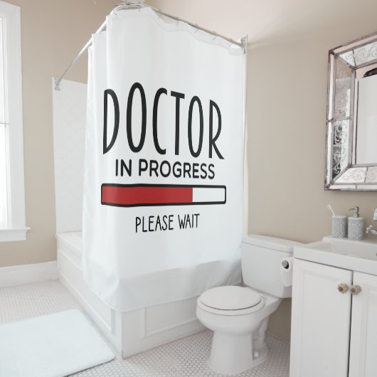 医学生ドクター進行中 シャワーカーテン (インサイチュ)