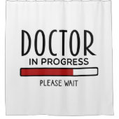 医学生ドクター進行中 シャワーカーテン (正面)