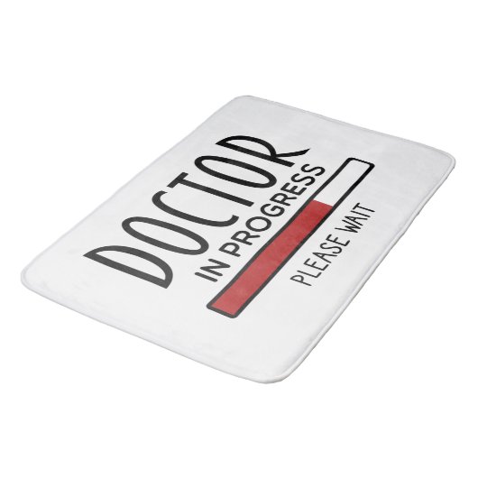 医学生ドクター進行中 バスマット (アングル)