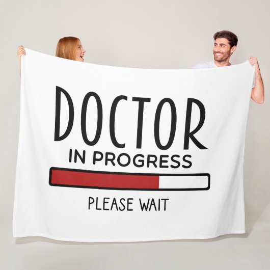 医学生ドクター進行中 フリースブランケット (インサイチュ)