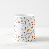 医学生マグギフトを積み込む医師 コーヒーマグカップ (中央)