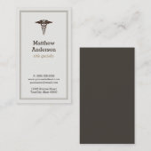 医学生先生カドゥセウスエレガントクラシック 名刺 (正面/裏面)