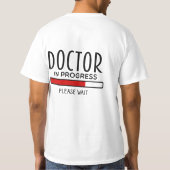 医学生 見習い医者 Tシャツ (裏面)