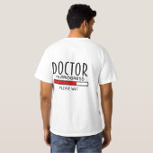 医学生 見習い医者 Tシャツ (裏面フル)