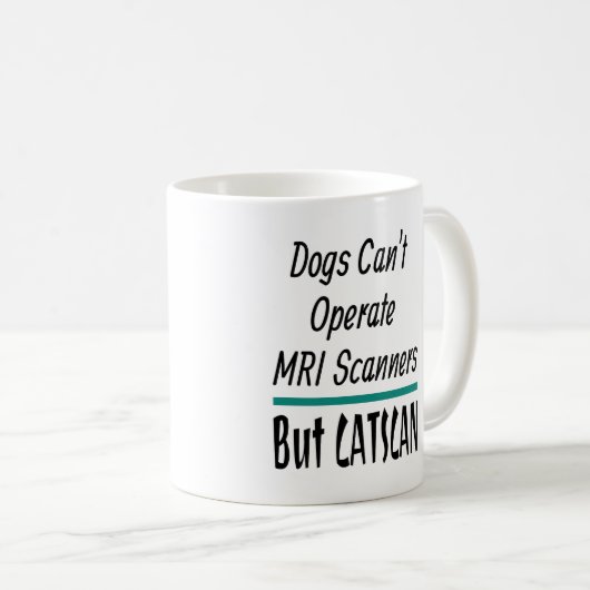 医学的なジョーク犬と猫のパパのジョークおもしろい コーヒーマグカップ (正面右)