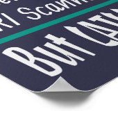 医学的なジョーク犬と猫のパパのジョークおもしろい ポスター (角)