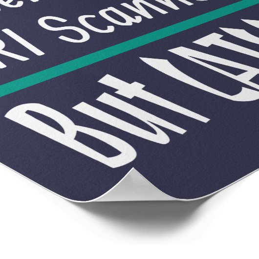 医学的なジョーク犬と猫のパパのジョークおもしろい ポスター (角)