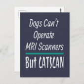 医学的なジョーク犬と猫のパパのジョークおもしろい ポストカード (正面/裏面)