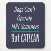 医学的なジョーク犬と猫のパパのジョークおもしろい マウスパッド (正面)