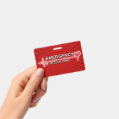 医学的な緊急事態IDカード バッジ (Handheld)