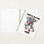 医学的な解剖学的ハート内の滑らかなリズム プランナー手帳 (ディスプレー)