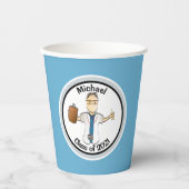 医学的パーソナライズされた卒業式紙カップ 紙コップ (正面)