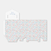 医学的パーソナライズされた感謝赤白青 フェイバーボックス (折り畳みなし)