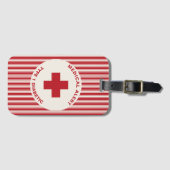 医学的パーソナライズされた注意糖尿病性贈与糖尿病 ラゲッジタグ (正面横)